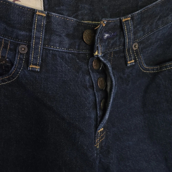 Hollister Slim Straight Jeans Dark Wash‎ Mens Size  28x30  Button  Western - Picture 4 of 9